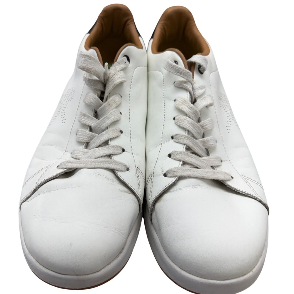 KURU Roam Mens 13 White Leather Low Top Orthopedic Comfort Sneakers 104114130